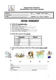 Grammar worksheet