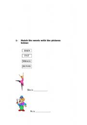 English worksheet: Body and food worksheet