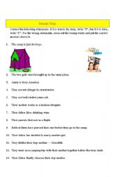 English Worksheet: Parents Trap