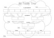 English Worksheet: Family Tree