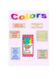 English worksheet: colors