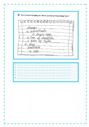 English Worksheet: shops