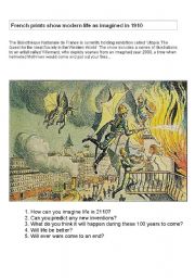 English Worksheet: Life as imagined in 1910