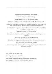 English Worksheet: ezop 