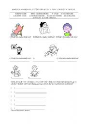 English Worksheet: giving advices for health problems