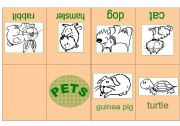 English Worksheet: PETS MINIBOOK