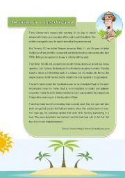 English Worksheet: Surviving on a desert island