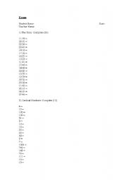 English worksheet: Diagnostic Test