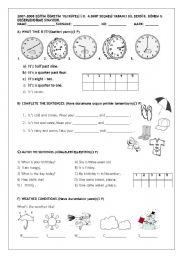 ELEMENTARY REVISION