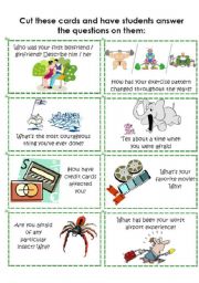 English Worksheet: Conversation Cards 4 of 8