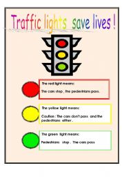 English Worksheet: Traffic lights