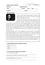 English Worksheet: Mass Media