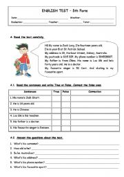 English test_5th (Part 1)