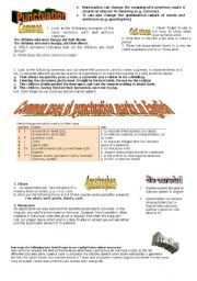 English Worksheet: Punctuation