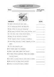 English Worksheet: Grammar auction