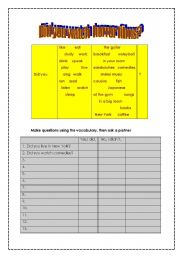 English Worksheet: questions in past simple DID