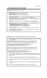 English Worksheet: RELATIVE CLAUSES