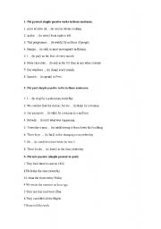 English worksheet: Passive Voice