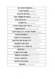 English Worksheet: questions for conversation