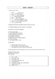 English Worksheet: HAVE GOT