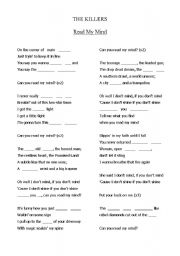 English worksheet: The Killers - Song