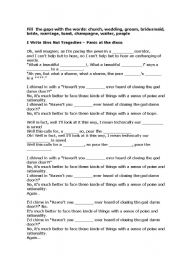 English worksheet: I write sins not tragedies (Panic at the disco)