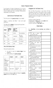 English Worksheet: Active and Passive Voice