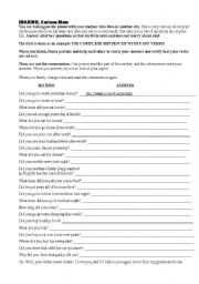 English Worksheet: Curious Mom