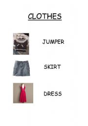 English Worksheet: CLOTHES