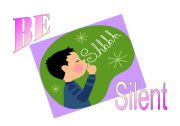 English Worksheet: Be Silent