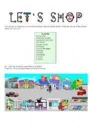 English Worksheet: SHOPPING