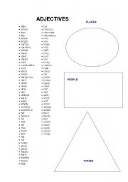 English Worksheet: ADJECTIVES