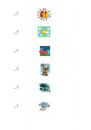 English Worksheet: Weather