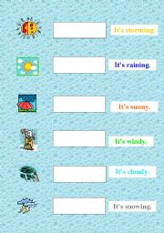 English Worksheet: Weather