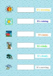 English worksheet: Weather