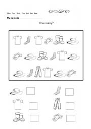 English Worksheet: How many?