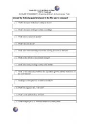 English Worksheet: An Inconvenient truth