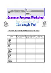 English Worksheet: Grammar Past Simple