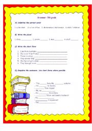 English Worksheet: Grammar 5th grade review