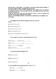 English Worksheet: worksheet