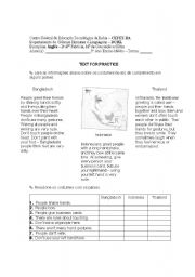 English Worksheet: Reading Activity - Greetings