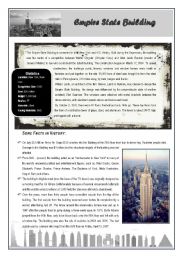 English Worksheet: The Empire State Building