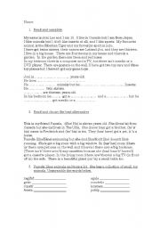 English worksheet: revision exercises