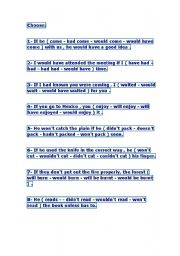 English Worksheet: conditionals