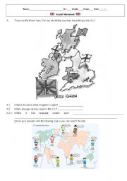 English Worksheet: The UK