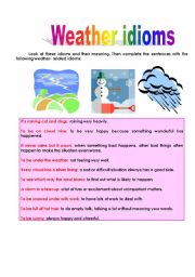 weather idioms