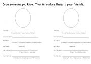 English Worksheet: Draw and Tell