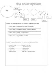 English Worksheet: The Soalr system