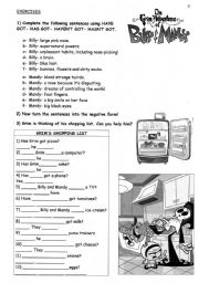 English Worksheet: Exercises HAVE GOT- HAS GOT