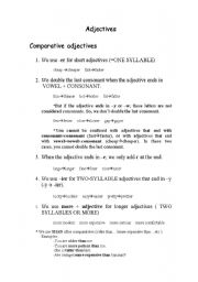 English worksheet: Comparative Adjectives